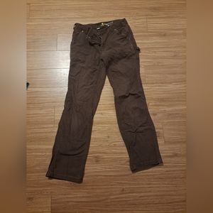 Women’s Brown Straight-Leg Utility Pants